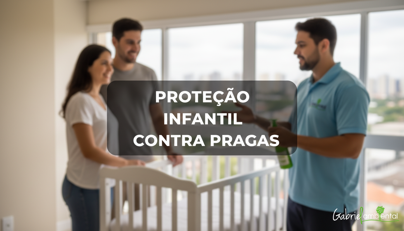 Família feliz com bebê em Campinas, protegida de pragas por serviço de dedetização profissional.